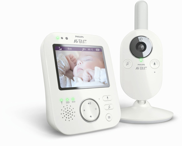 Philips AVENT Baby monitor SCD630/01 FHSS 300m White baby video monitor
