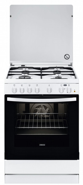 Zanussi ZCK65200WA Freestanding Gas hob A White