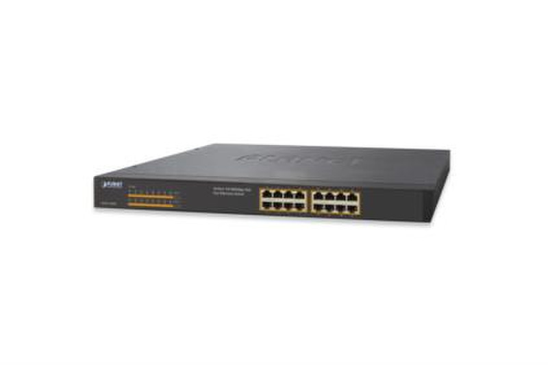 ASSMANN Electronic FNSW-1600P Fast Ethernet (10/100) Power over Ethernet (PoE) Black network switch