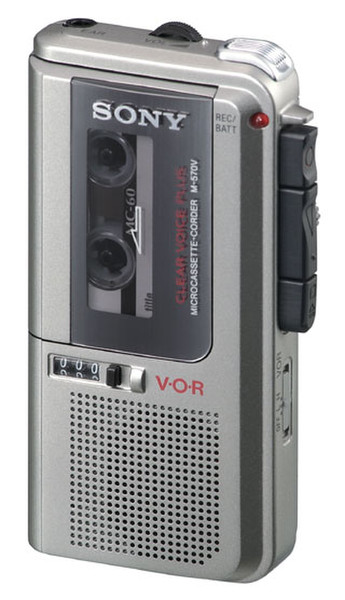 Sony Micro Cassette M-570V Silver Silver cassette player