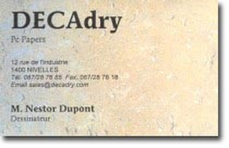 DECAdry SCB-2071 120Stück(e) Visitenkarte