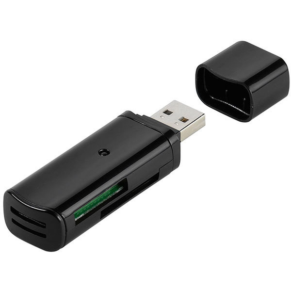Vivanco IT-USBCR USB 2.0 Черный устройство для чтения карт флэш-памяти