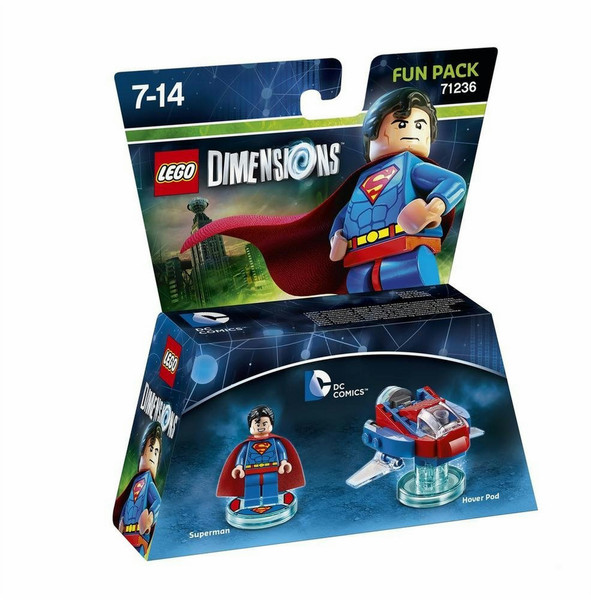 Warner Bros Lego Dimensions: Fun Pack DC Superman 2шт Разноцветный фигурка для конструкторов