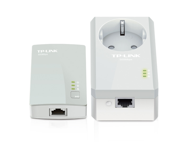 TP-LINK AV500 500Мбит/с Подключение Ethernet Белый 1шт PowerLine network adapter
