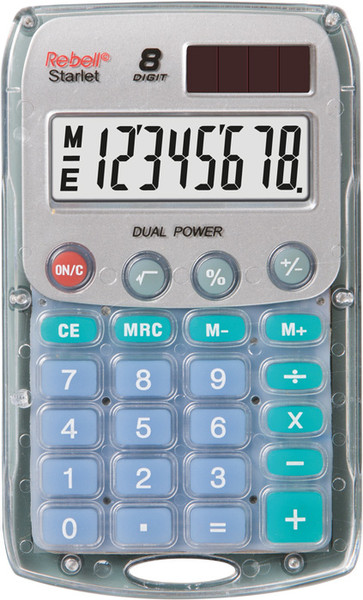 Rebell Starlet Pocket Basic calculator Transparent