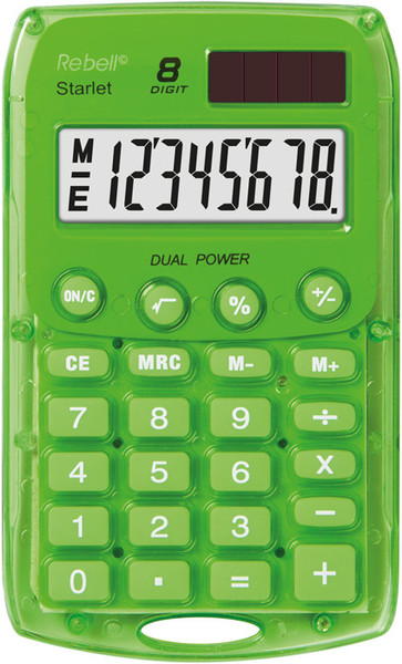 Rebell Starlet GR Pocket Basic calculator Green