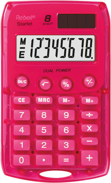 Rebell Starlet PK Pocket Basic calculator Pink