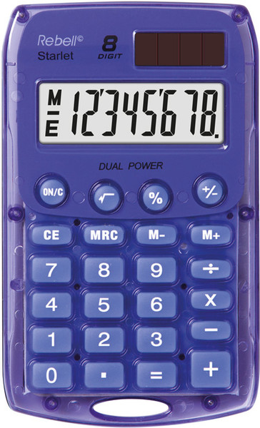 Rebell Starlet VL Pocket Basic calculator Violet