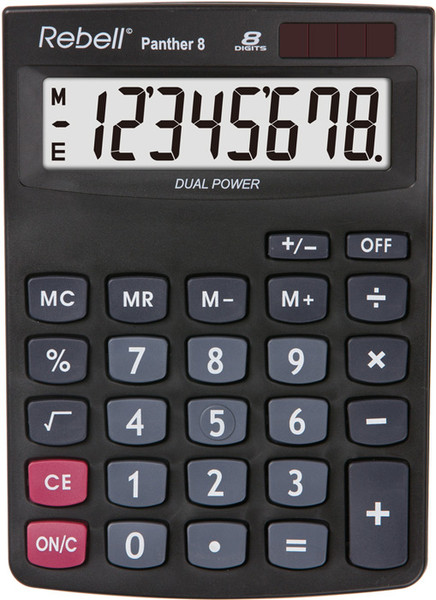 Rebell Panther 8 Desktop Basic calculator Black