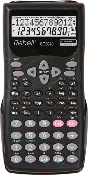 Rebell SC2040 Pocket Scientific calculator Black