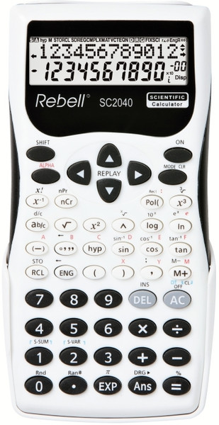 Rebell SC2040 BW Pocket Scientific calculator Black,White