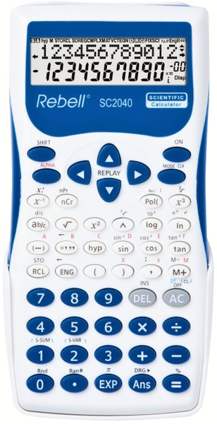 Rebell SC2040 BL Pocket Scientific calculator Blue,White