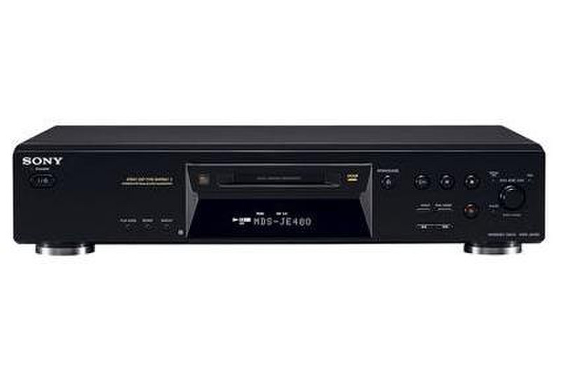 Sony MiniDisc Player MDS-JE480 B HiFi minidisc player Schwarz