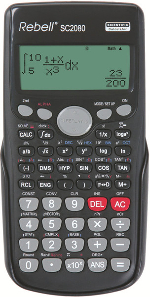 Rebell SC2080 Pocket Scientific calculator Black