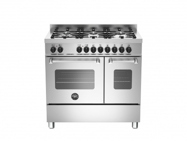 Bertazzoni MAS90 6 MFE D XE Отдельностоящий Gas hob A Нержавеющая сталь кухонная плита