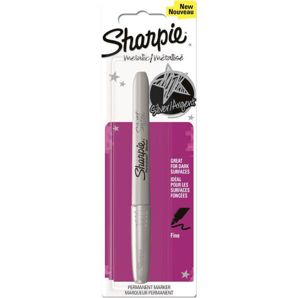 Sharpie Metallic Тонкий наконечник Cеребряный 1шт перманентная маркер