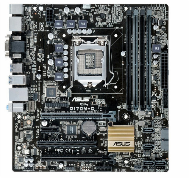 ASUS Q170M-C Intel Q170 LGA1151 Микро ATX материнская плата
