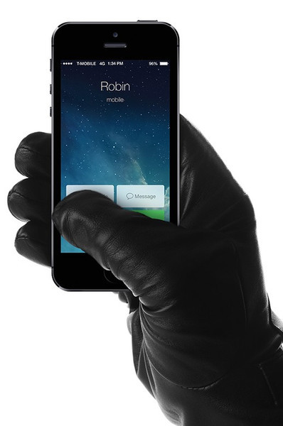 Mujjo MJ-GLLT-016-85 Touchscreen gloves Черный Кожа перчатки для сенсорных экранов
