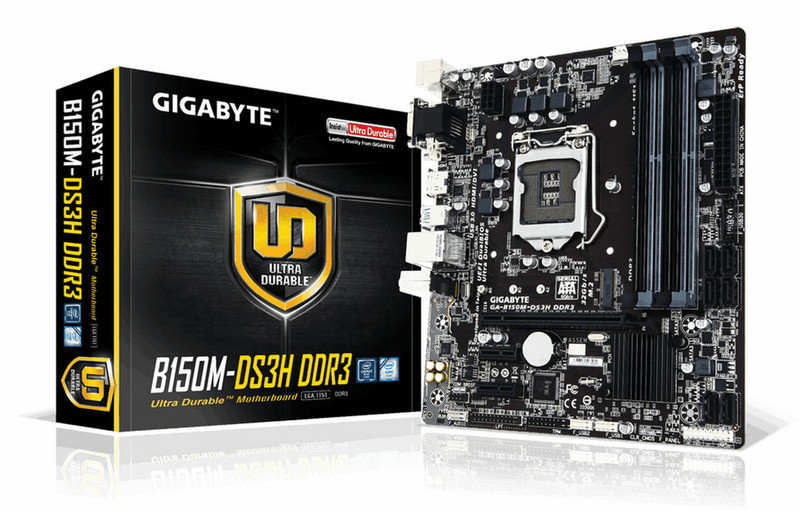 Gigabyte GA-B150M-DS3H DDR3 Intel B150 LGA 1151 (Socket H4) Micro ATX Motherboard