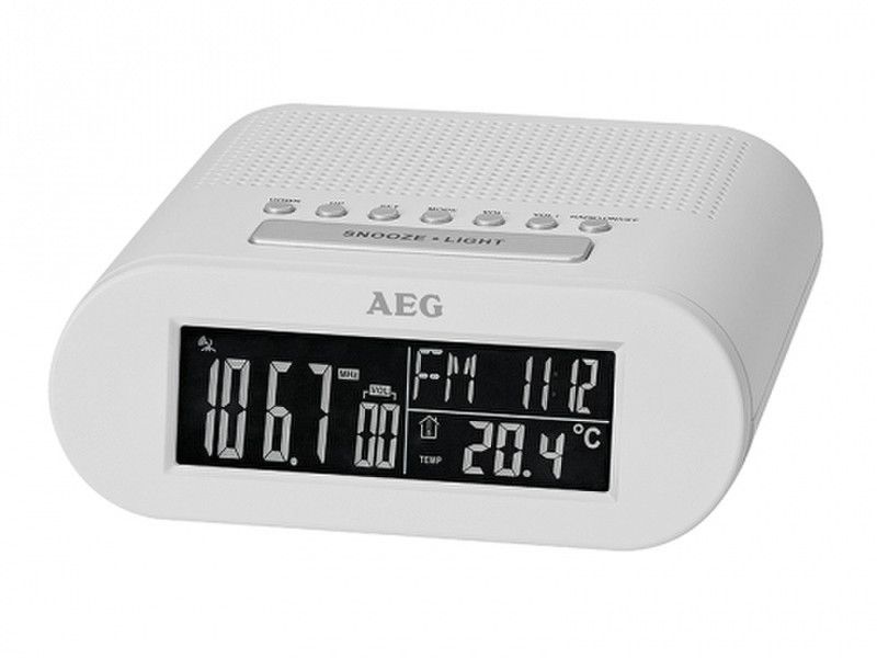 AEG MRC 4145 F Часы Белый радиоприемник