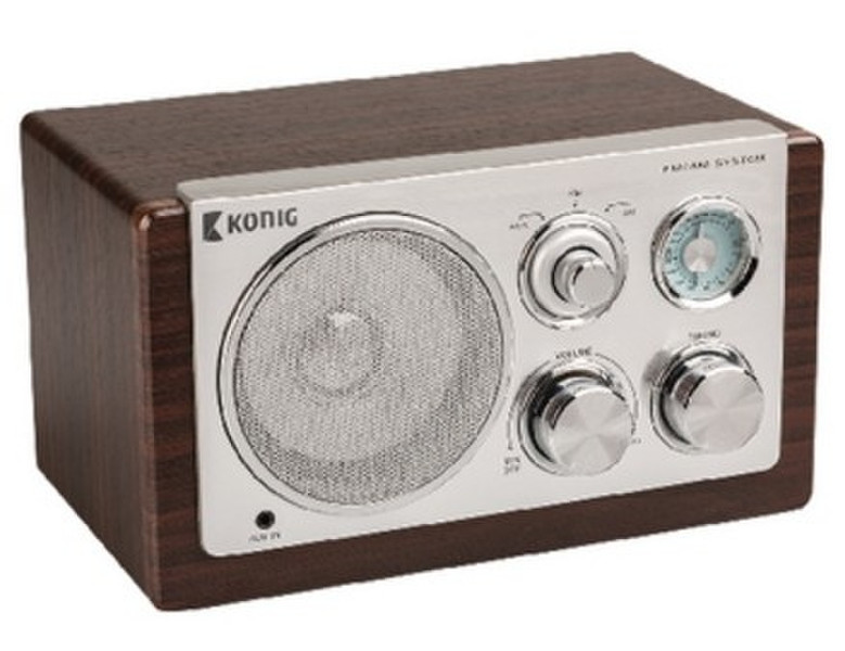 König HAV-TR1000 Tragbar Analog Braun Radio