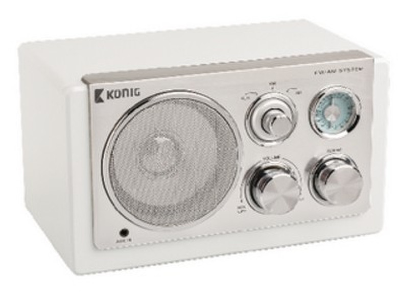 König HAV-TR1200 Tragbar Analog Weiß Radio