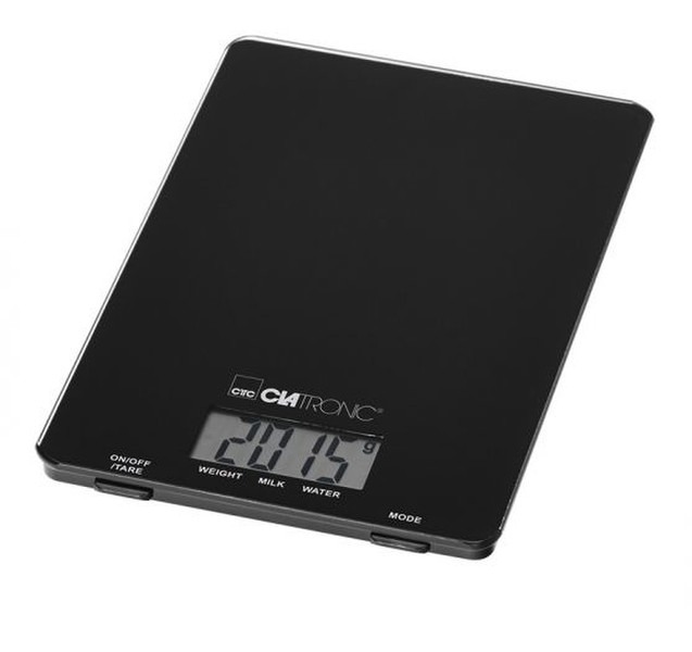 Clatronic KW 3626 Tabletop Rectangle Electronic kitchen scale Black
