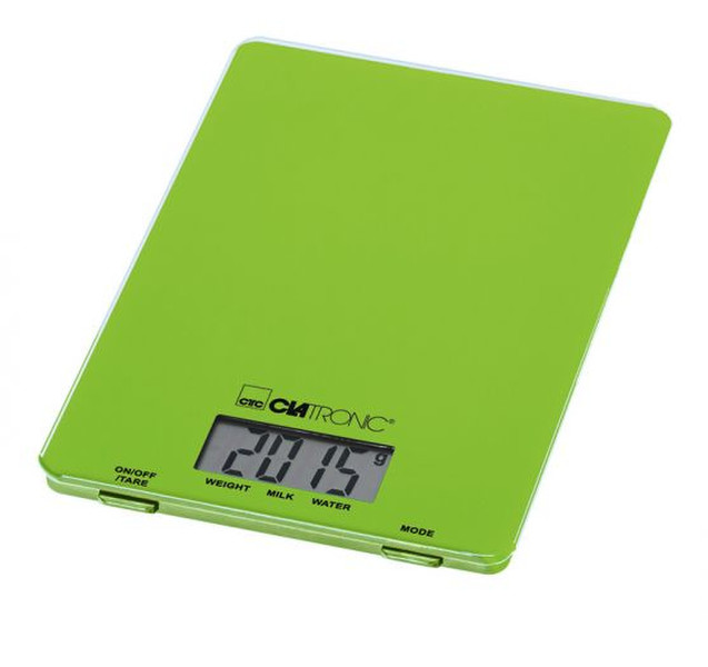 Clatronic KW 3626 Tabletop Rectangle Electronic kitchen scale Green