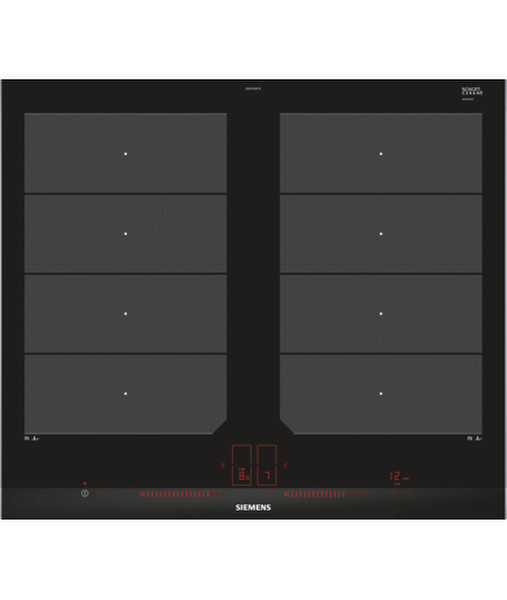 Siemens EX675LXC1E Built-in Induction Black,Stainless steel hob