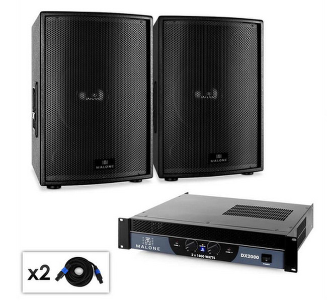 Electronic-Star Disco Freestanding Public Address (PA) system 1000W Black