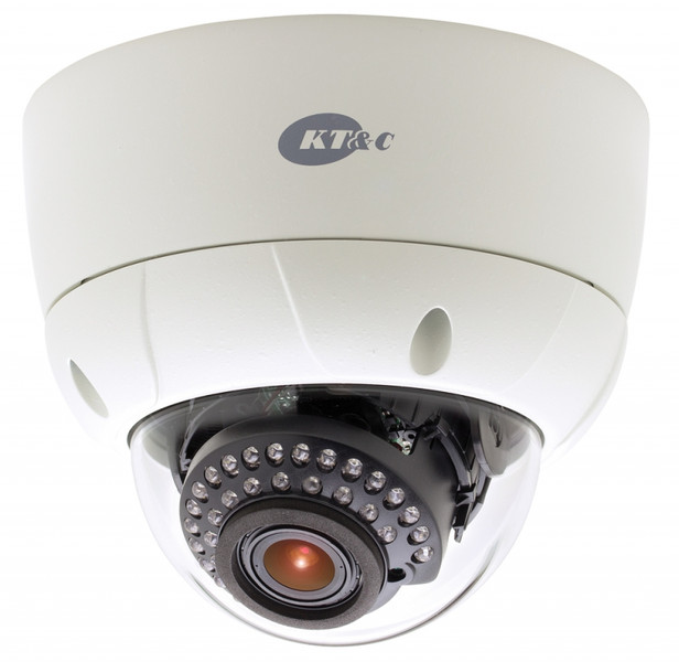 KT&C KPC-VNNS102NUV CCTV security camera Outdoor Kuppel Weiß Sicherheitskamera