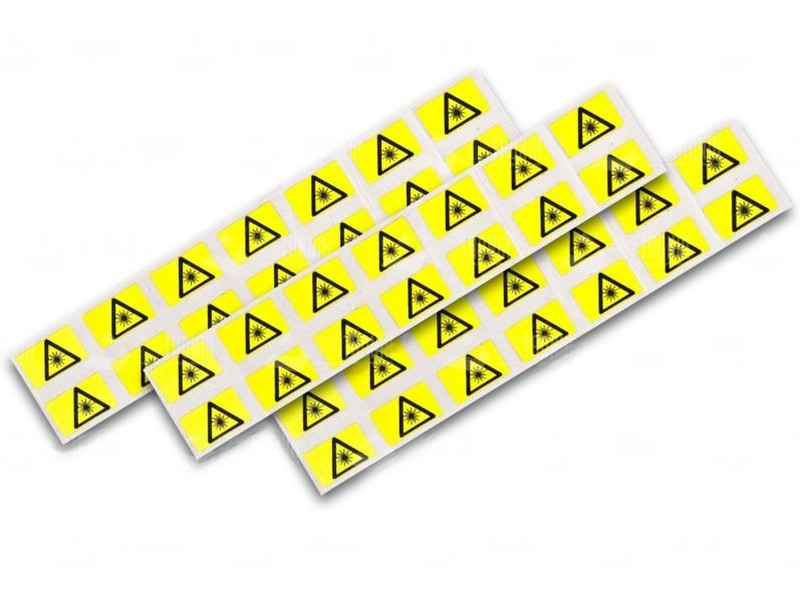 Triotronik FO WARNING SIGN 8MM Black,Yellow 160pc(s) decorative sticker
