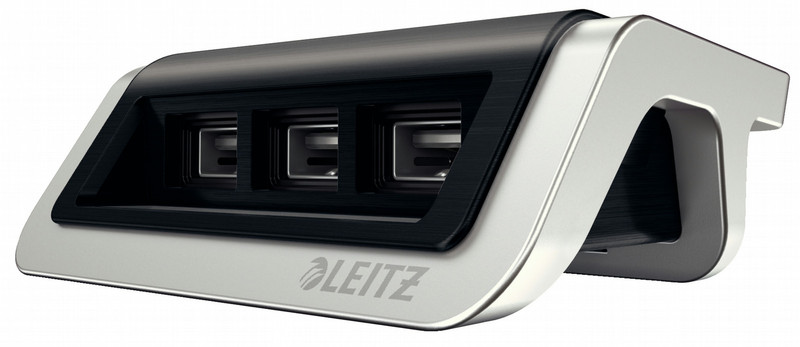 Leitz 62070094 Для помещений Черный, Серый зарядное для мобильных устройств