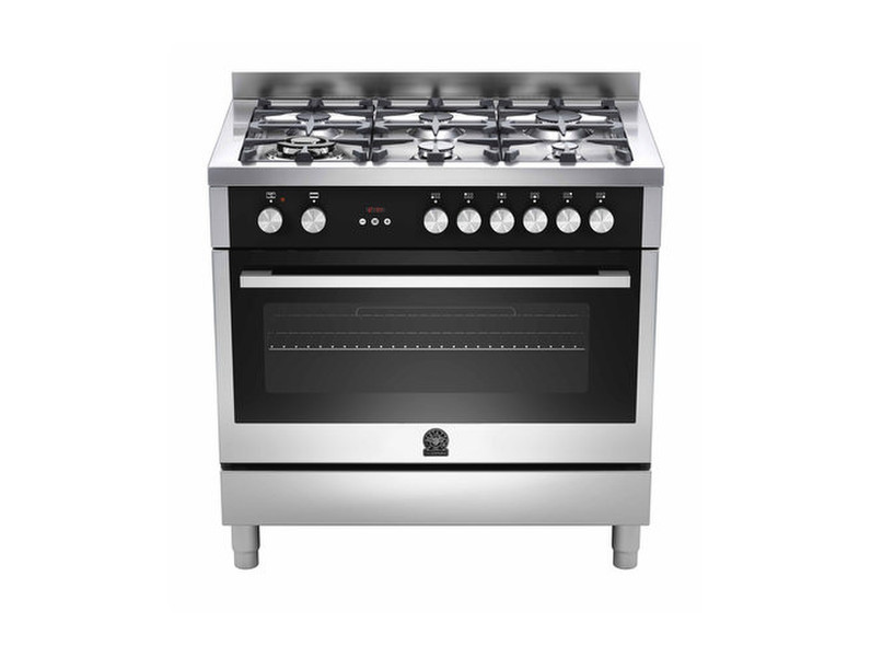 Bertazzoni La Germania TU9 6C 61 B X Отдельностоящий Gas hob Нержавеющая сталь