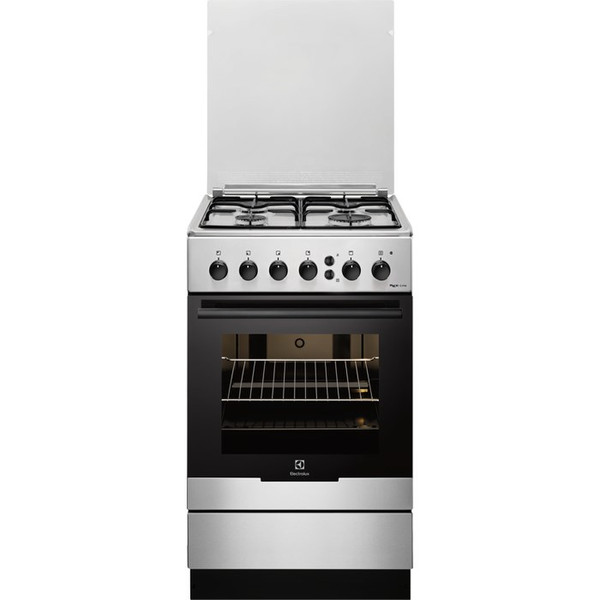 Electrolux RKG20161OX Freistehend Gas hob A Schwarz, Edelstahl Küchenherd