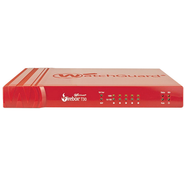 WatchGuard Firebox T30, 1-yr Standard Support 620Мбит/с