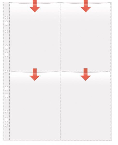 Veloflex 5347300 A4 Transparent 5pc(s) filing pocket