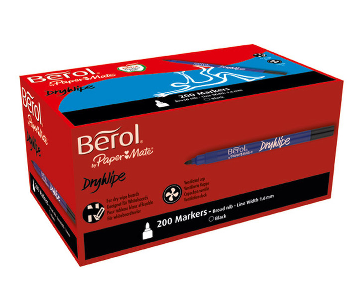 Berol S0377540 Fine tip Black 200pc(s) marker