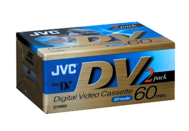 JVC M-DV60 MiniDV Cassette, 2-Pack Mini DV 60min 2pc(s)
