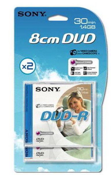 Sony 2DMR30A, 2 x DVD-R, 8 cm
