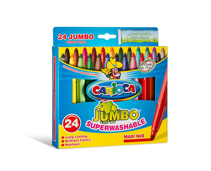 Carioca Jumbo Extra Bold Разноцветный 24шт фломастер