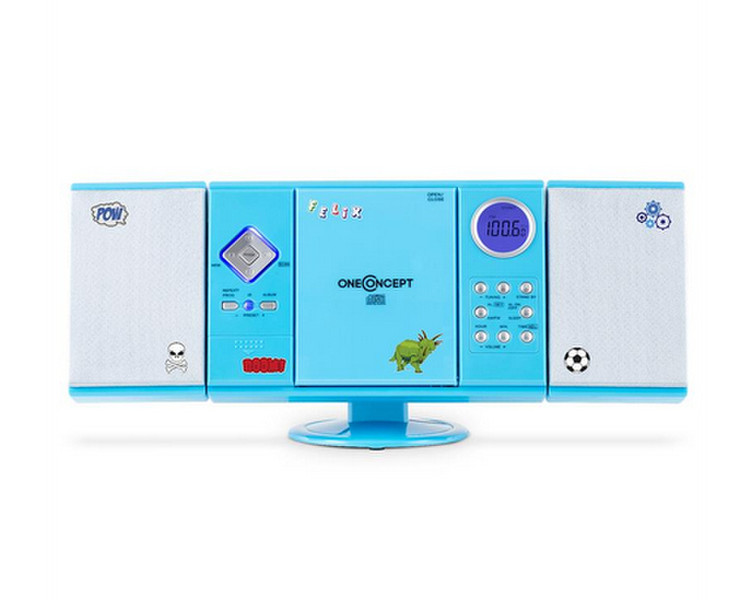 OneConcept V-12 HiFi CD player Blau