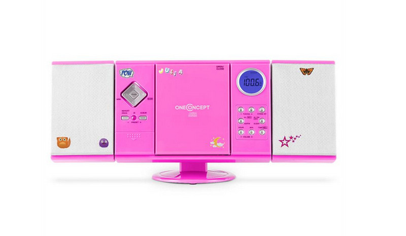 OneConcept V-12 HiFi CD player Pink