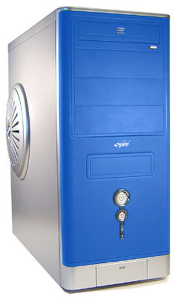 Spire SP-6190U™ Computer Case Midi-Tower Blue,Silver computer case