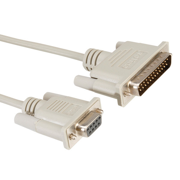 ROLINE Modem Cable, DB9 F - DB25 M 6 m