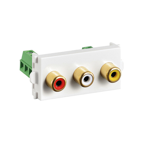 Value A/V Module (2xAudio, 1x Video) socket-outlet
