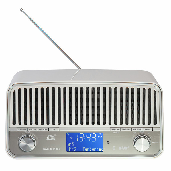 DNT DAB Jukebox 2.1 Tragbar Digital Weiß Radio