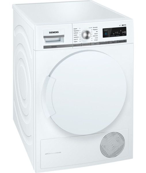 Siemens WT44W5W0 freestanding Front-load 8kg A+++ White tumble dryer