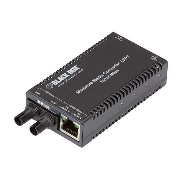 Black Box LHC040A-R3 Eingebaut 100Mbit/s 850nm Multi-mode Schwarz Netzwerk Medienkonverter