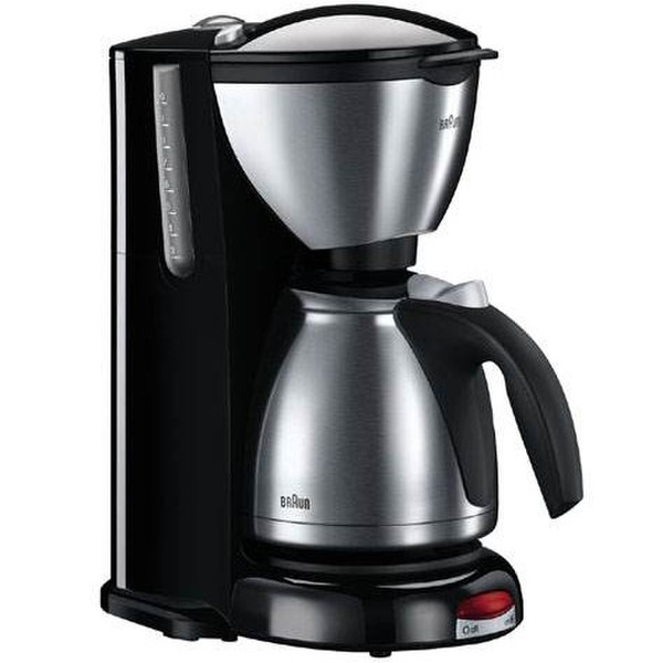 Braun Impression KF 600 Drip coffee maker 10cups Black,Silver